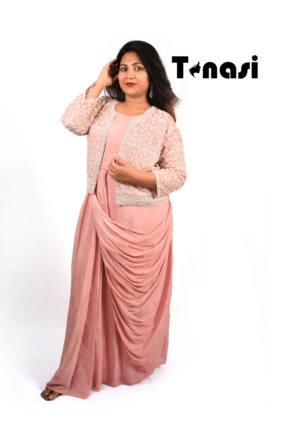 Indo Western Party Ready Saree