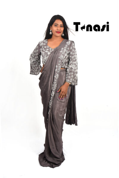 Indo Western Party Ready Saree