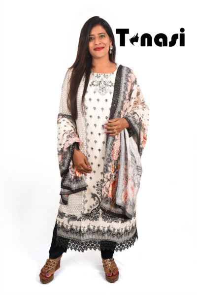 3 Pc Muslin Pakistani Kurti Set