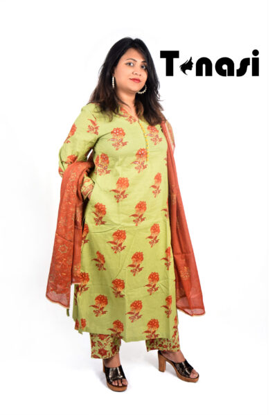 3 PC Cotton Kurti Set