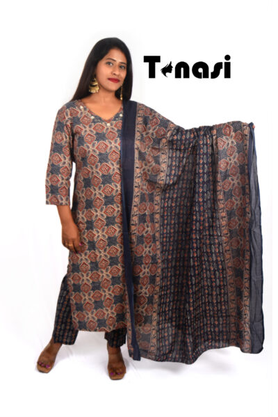 3 PC Cotton Kurti Set