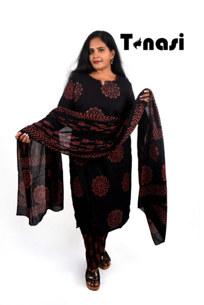 3 PC Cotton Kurti Set