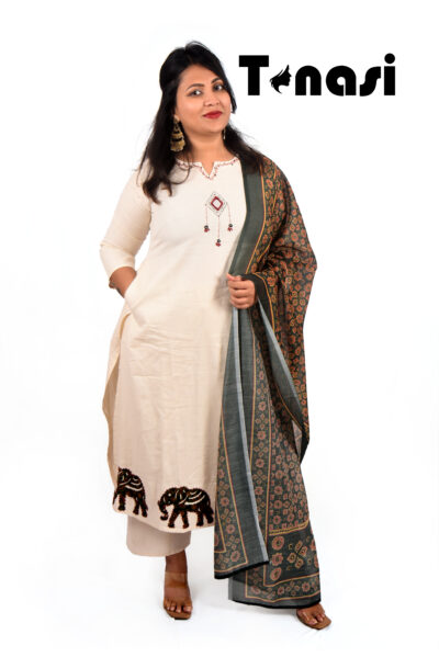 3 PC Cotton Kurti Set