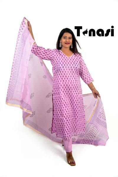 3 PC Cotton Kurti Set