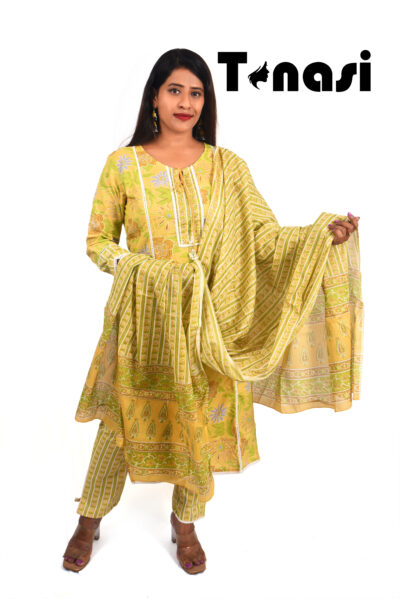 3 PC Cotton Kurti Set